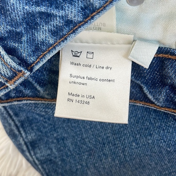 Reformation Mid Rise Button Fly Jeans - Picture 9 of 10
